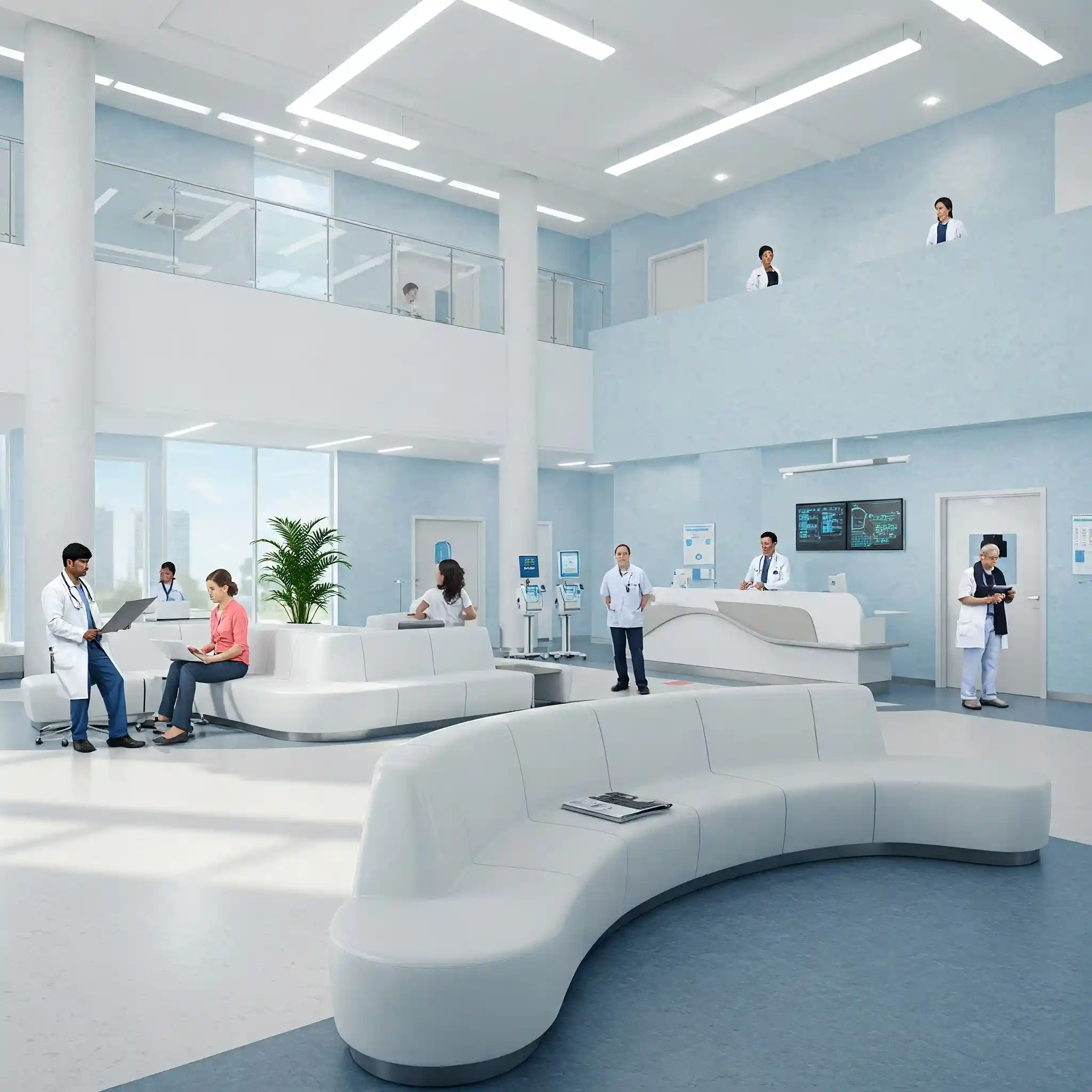 Interior view of the hospital
